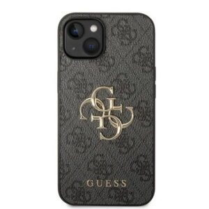 Guess Hülle GUHCP14M4GMGGR iPhone 14 Plus grau hardcase 4G Big Metal Logo