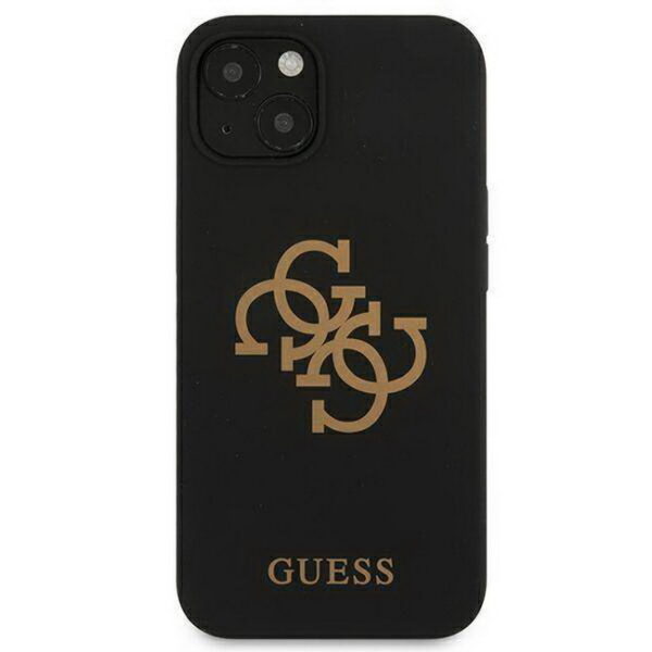 Hülle GUESS GUHCP13MLS4GGBK Silikon 4G Logo Hardcase Apple iPhone 13 Schwarz-dassignal.de