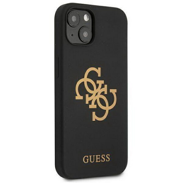 Hülle GUESS GUHCP13MLS4GGBK Silikon 4G Logo Hardcase Apple iPhone 13 Schwarz-dassignal.de