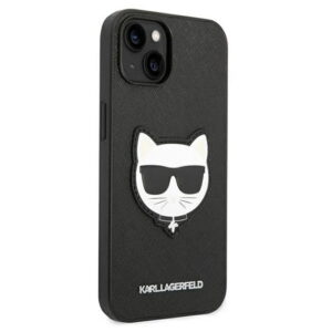 Hülle-Karl-Lagerfeld-Saffiano-Choupette-Head-Patch-Case-iPhone-14-Plus