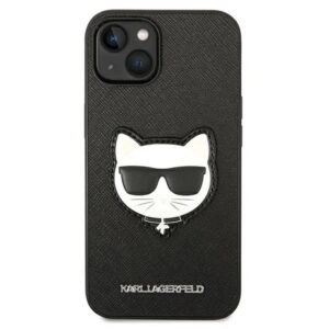 Hülle-Karl-Lagerfeld-Saffiano-Choupette-Head-Patch-Case-iPhone-14-Plus