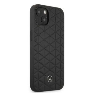 Hülle Mercedes Benz MEHCP13MSPSBK Echtleder Case Mini Stars Pattern Metal Star Logo