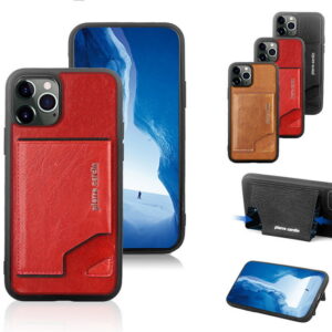 Hülle Pierre Cardin Echtleder Case Card Slot Cover iPhone 12 Pro Max