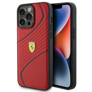 Case Ferrari Twist Metal Logo-iPhone 15 Pro Max