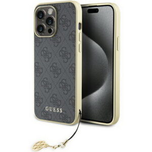 Dassignal-Guess-4G-Charms-Collection-Hulle-fur-iPhone-15-Pro-Max-Grau-GUHCP15XGF4GGR
