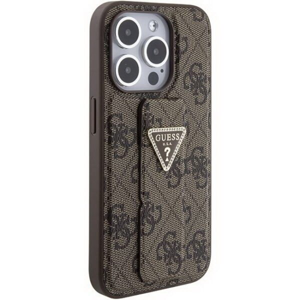 Guess-Grip-Stand-4G-Triangle-Strass-case-for-iPhone-15-Pro-Max-brown-GUHCP15XPGS4TDW-dassignal