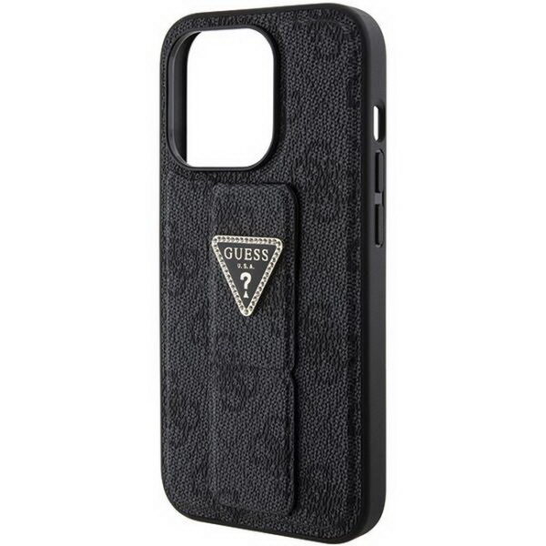 Guess-Grip-Stand-4G-Triangle-Strass-iPhone-15-Pro-Max-Dassignal-Handy-shop- Wiesbaden