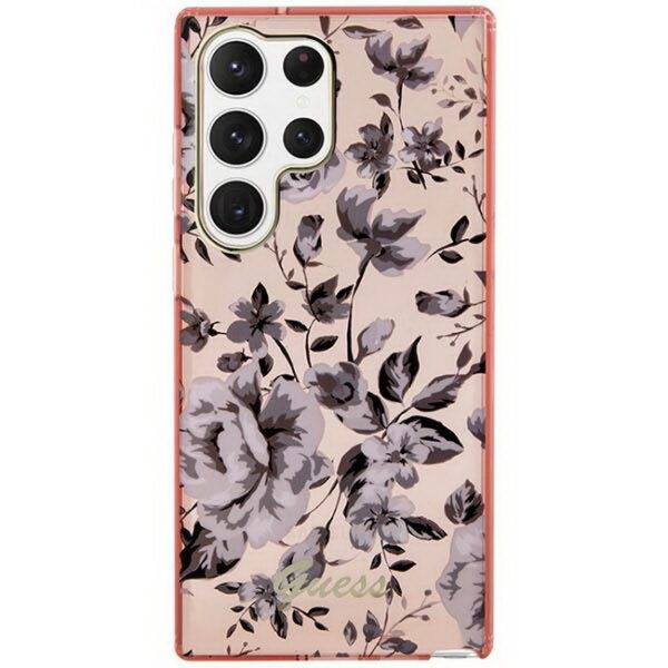 Guess-Hardcase-Flower-Collection-pink-Samsung-galaxy-S23-Ultra-GUHCS23LHCFWSP-dassignal.de