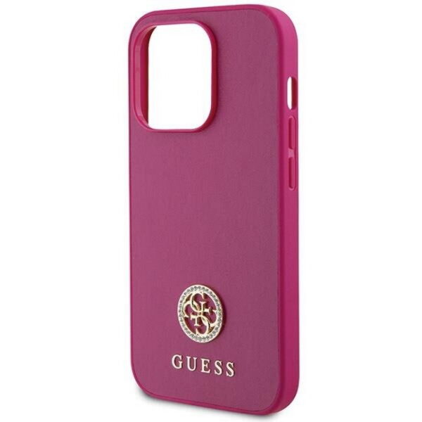 Guess-quot-rosa-rosa-Hardcase-Strass-Metall-Logo-iPhone-15-Pro-Max-GUHCP15XPS4DGPP- dassignal.de