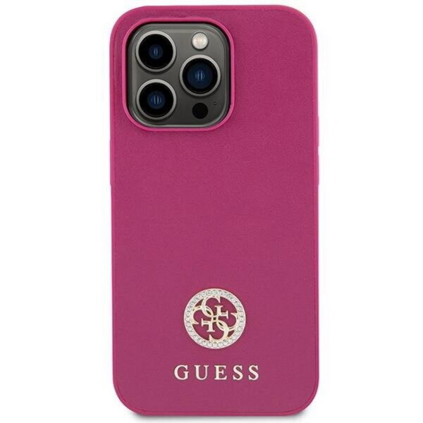 Guess-quot-rosa-rosa-Hardcase-Strass-Metall-Logo-iPhone-15-Pro-Max-GUHCP15XPS4DGPP- dassignal.de