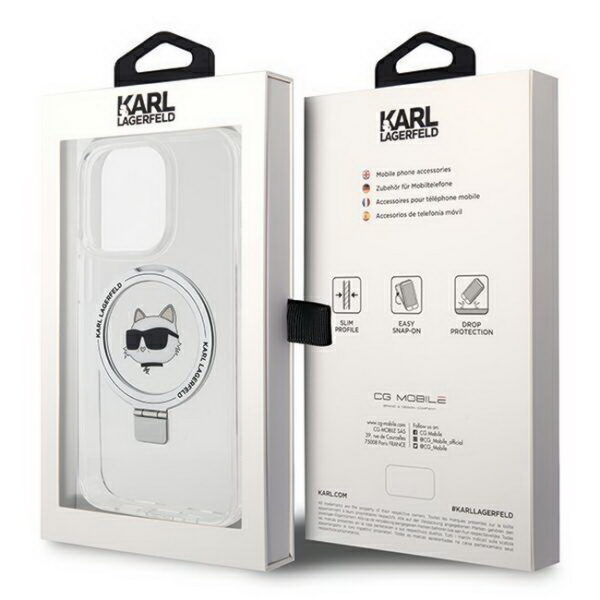 Karl Lagerfeld case-Ring Stand Choupette Head MagSafe iPhone-15 Pro Max -dassignal.de-Wiesbaden