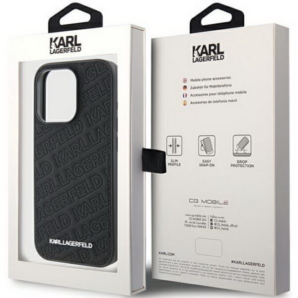 Karl Lagerfeld Quilted-K-Pattern-Case- iPhone 15 Pro Max -Dassignal.de Wiesbaden