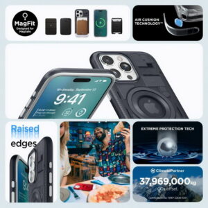 Spigen-CLASSIC-C1-MAG-MAGSAFE-IPHONE-15-PRO-MAX-GRAPHIT-Dassignal Handy Shop -Wiesbaden