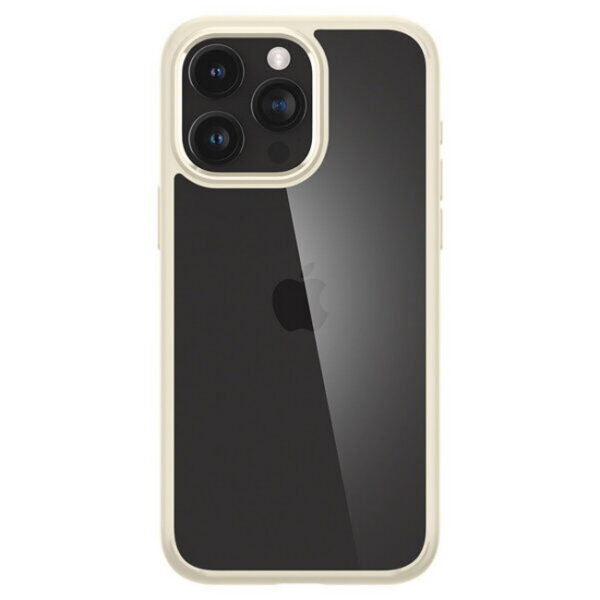 Spigen-Ultra-Hybrid-ACS06571-iPhone-15-Pro-Max-Beige-Dassignal Handy Shop -Wiesbaden