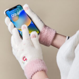 Winter-Telefon-handschuhe-Damen-Schneemann-Weihnachtsbaum-Dassignal Handy-Shop-Wiesbaden-Mobile-Smartphone-Zubehör